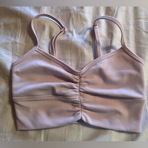 NWOT LaSpace Pink Ruched Bralette / sports bra